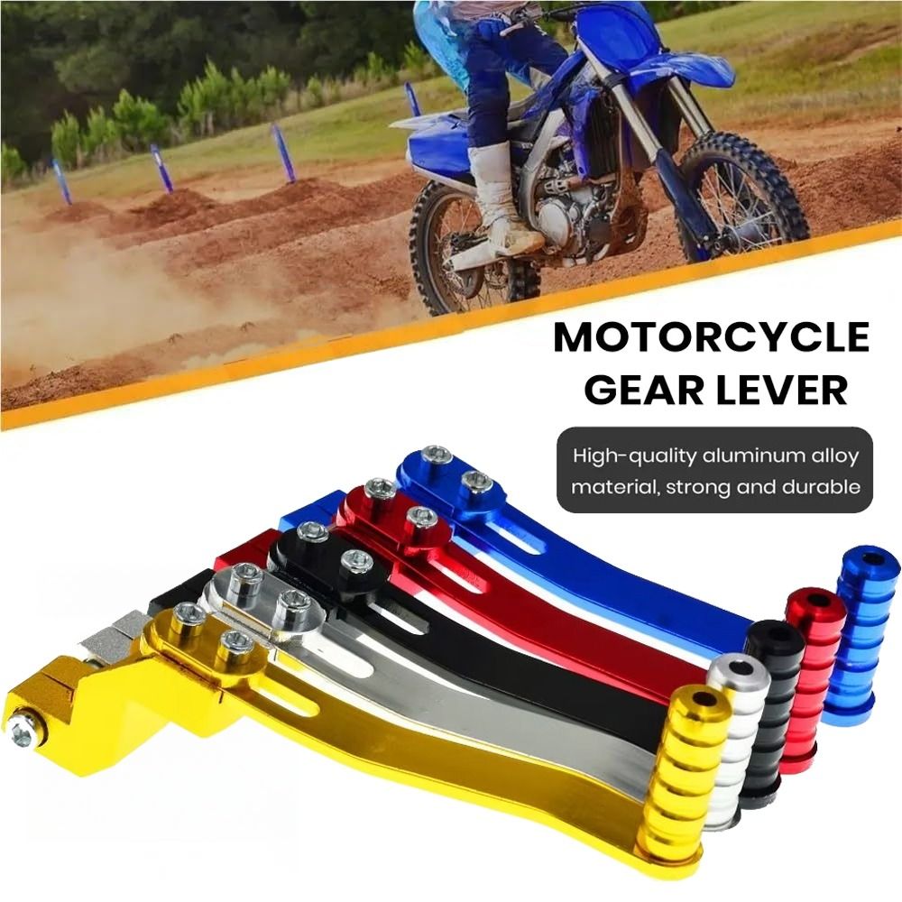 Motorcycle Gear Lever Extender - Universeller CNC-Aluminium Motorrad-Schalthebel, Verstellbares Einzelschaltpedal für