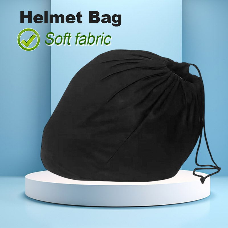 Motorcycle Gear Backpack - Weiche Helmtasche aus Plüsch mit Kordelzug